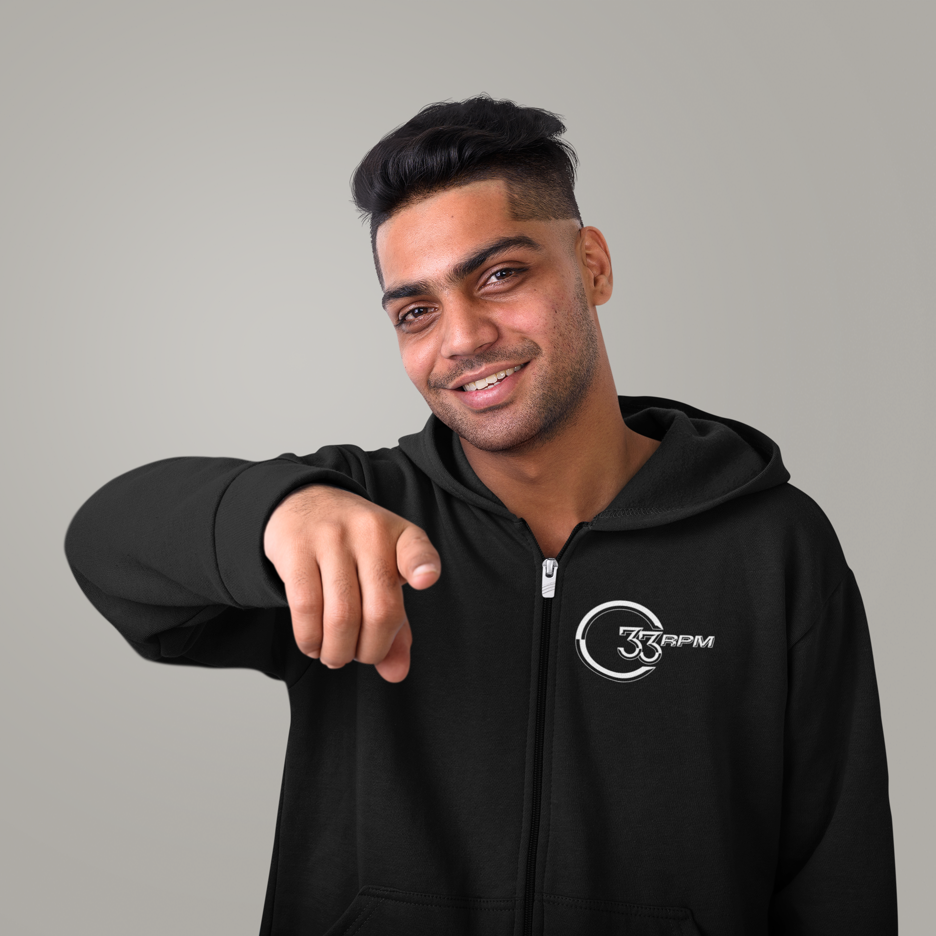 33rpm Unisex Hoodie Zip
