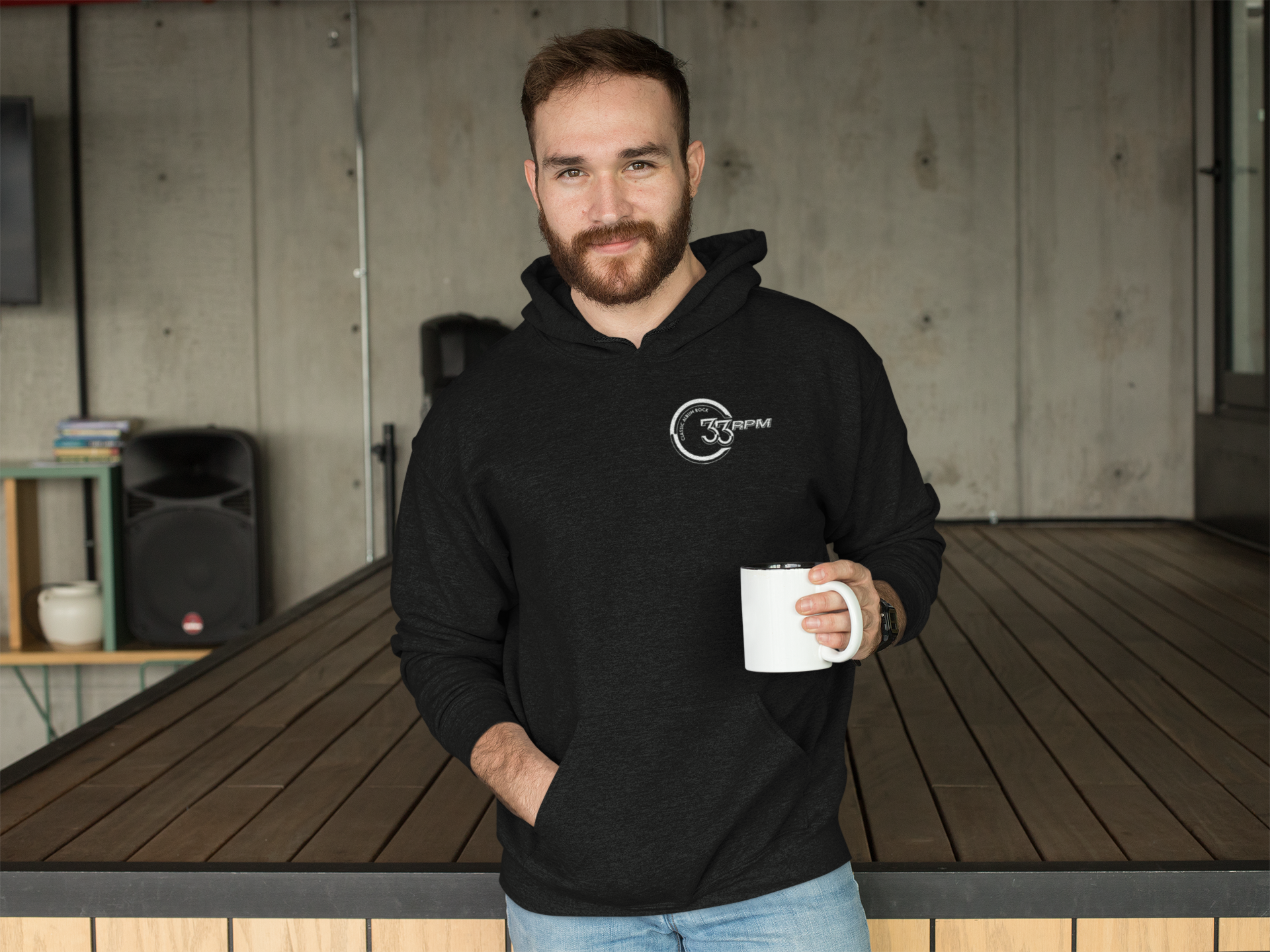33rpm Unisex Double Sided Hoodie