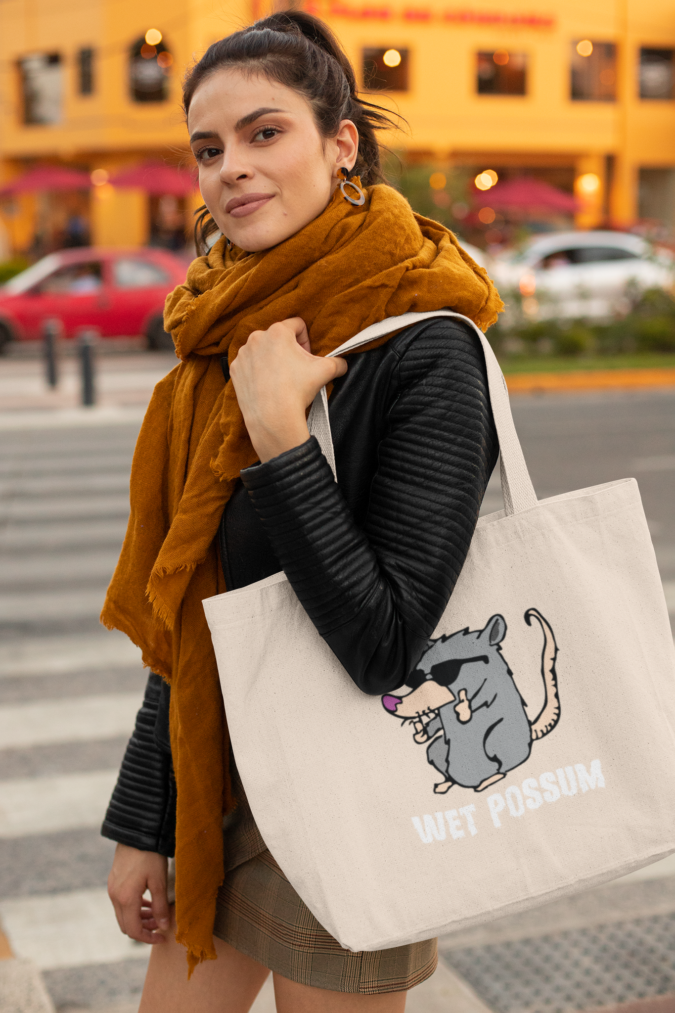 Wet Possum Character Tote